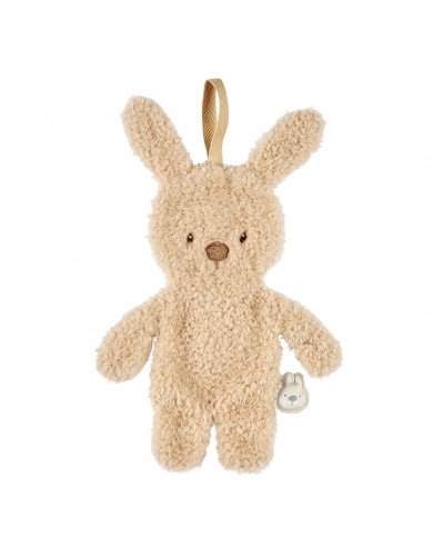 Attache sucette Lapin - Teddy beige