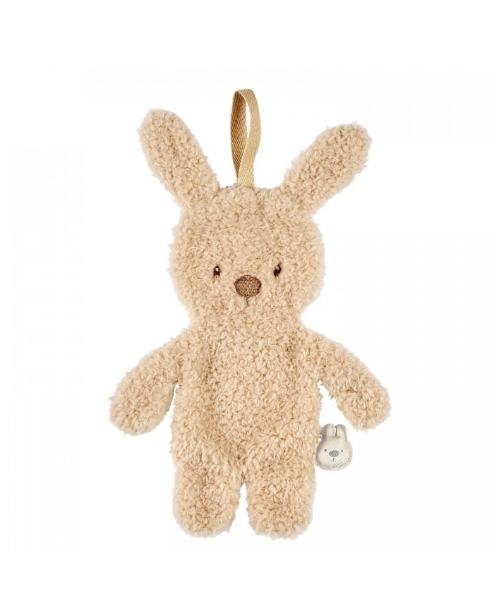 Attache sucette Lapin - Teddy beige