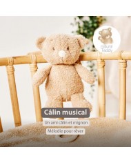 Peluche musicale 25 cm Ours - Teddy Beige