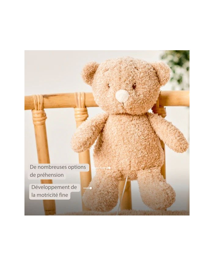 Peluche musicale 25 cm Ours - Teddy Beige
