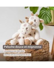 Peluche 25 cm Girafe - Teddy blanc cassé