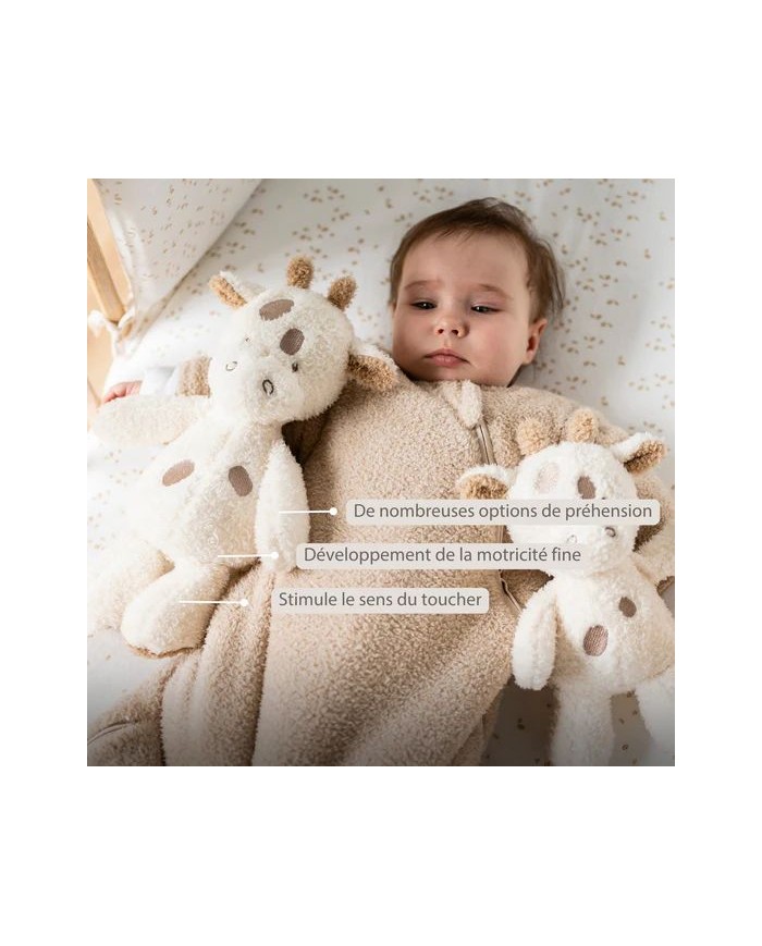 Peluche 25 cm Girafe - Teddy blanc cassé