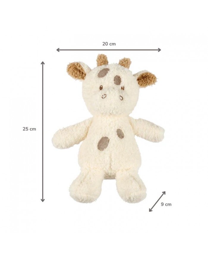 Peluche 25 cm Girafe - Teddy blanc cassé