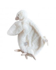 Doudou canard 30 cm Celine - Blanc