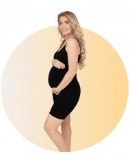 Short de maintien de grossesse sans coutures Noir - XL