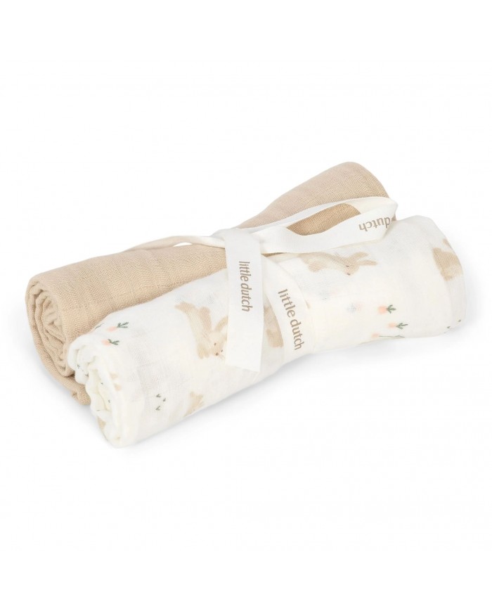 Tétras 70x70 cm (lot de 2) Newborn Naturals - Bébé Lapin