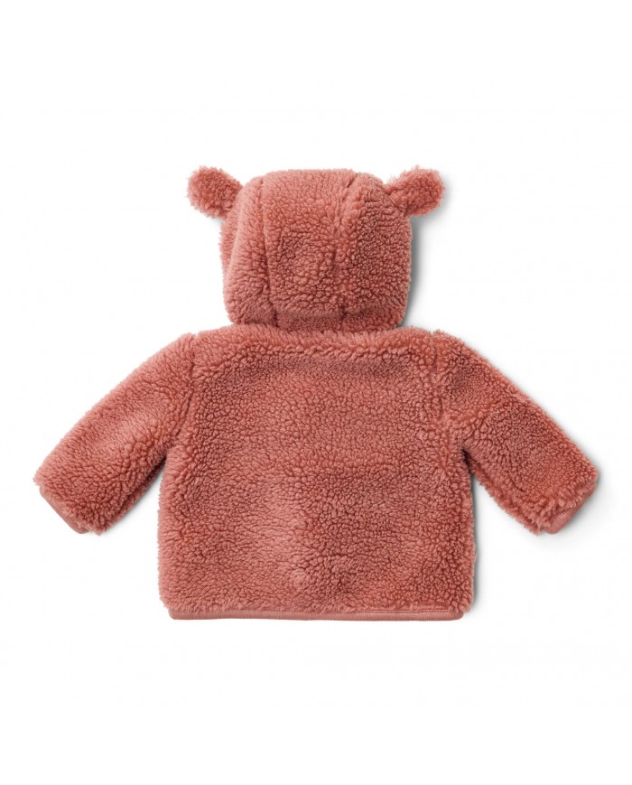 Veste en Teddy - Rose - Newborn Naturals
