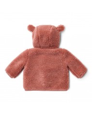 Veste en Teddy - Rose - Newborn Naturals