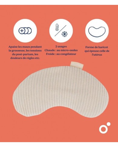 Bouillotte de maternité Snoogy Mom corduroy sand