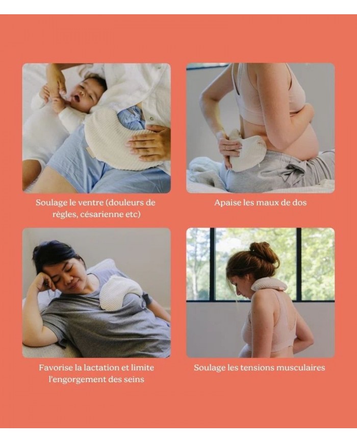 Bouillotte de maternité Snoogy Mom corduroy sand