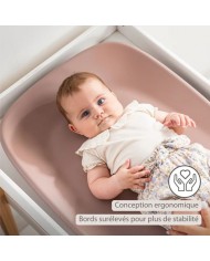 Matelas à langer en mousse PU Vieux Rose softy