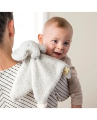Doudou éléphant Teddy gris