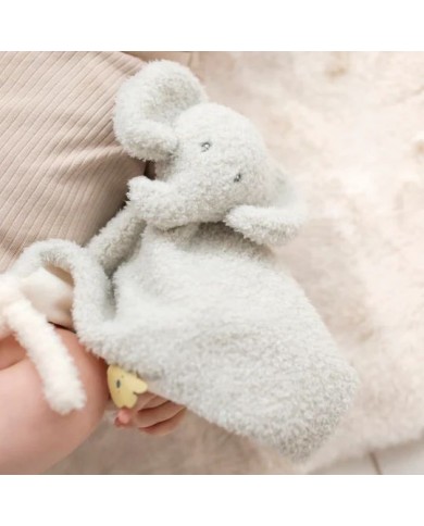 Doudou éléphant Teddy gris