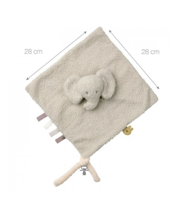 Doudou éléphant Teddy gris