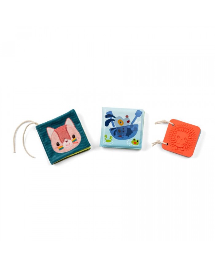 Livres sensoriels pour bébé (lot de 3) - Jardin