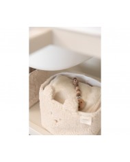 Panier de rangement (lot de 2) bear creme