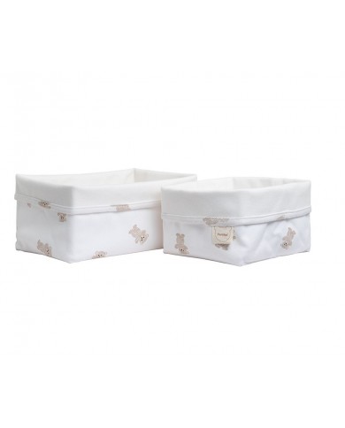 Panier de rangement (lot de 2) bear allover