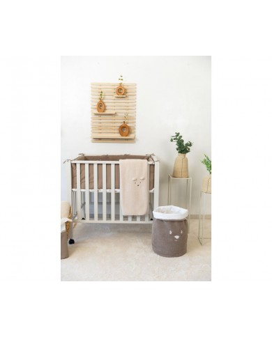 Panier de rangement large bear chocolate