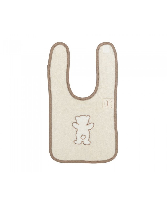 Bavoir velcro small bear back