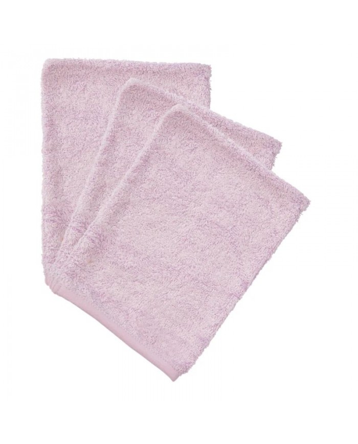 Gants de toilette (3 pieces) - Silky lilac