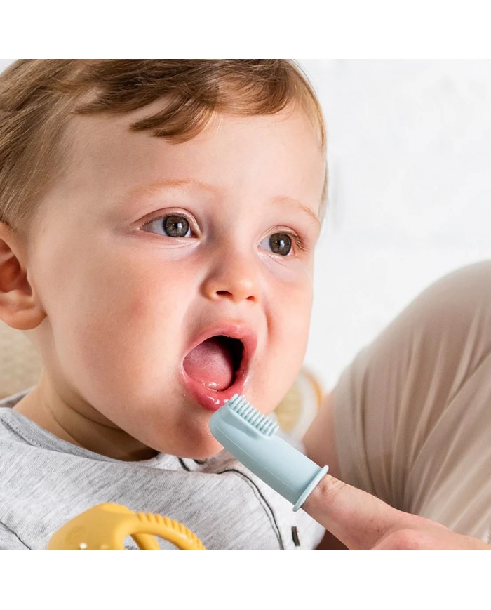 Set De 2 Brosses À Dents Bleu Et Petrol Silicone
