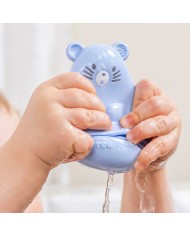 Jouet de Bain Silicone caramel/bleu/menthe