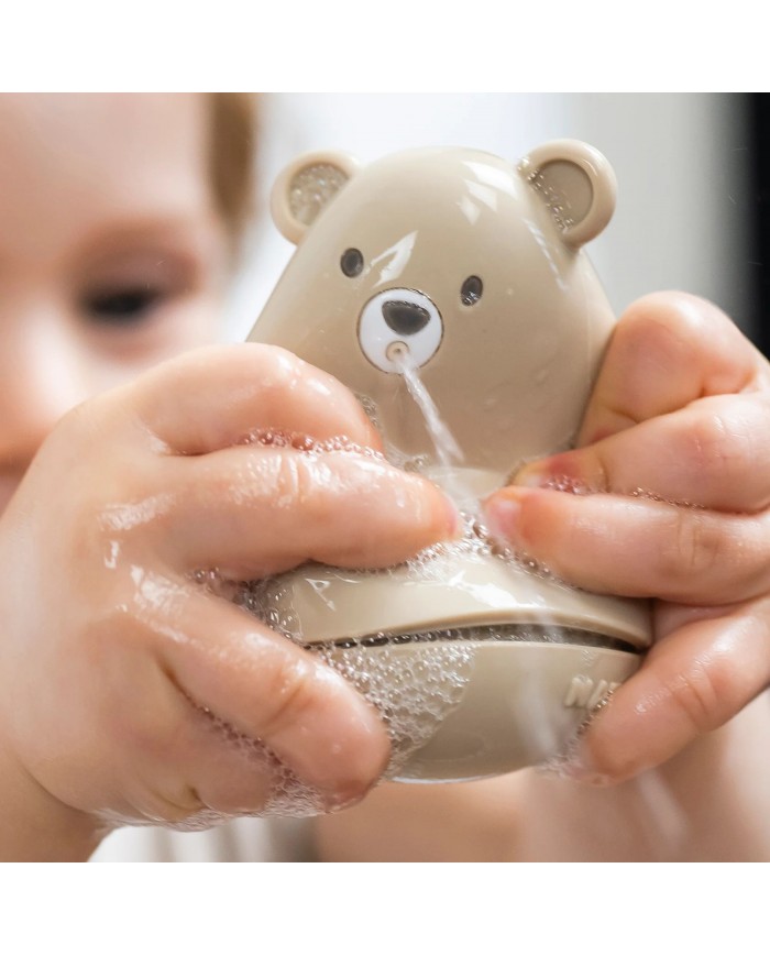 Jouet de Bain Silicone framboise/rose clair/sable