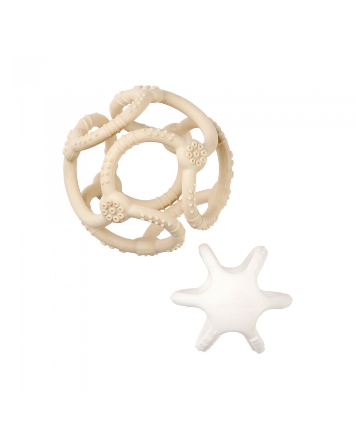 Set de balles silicone - Argile/blanc