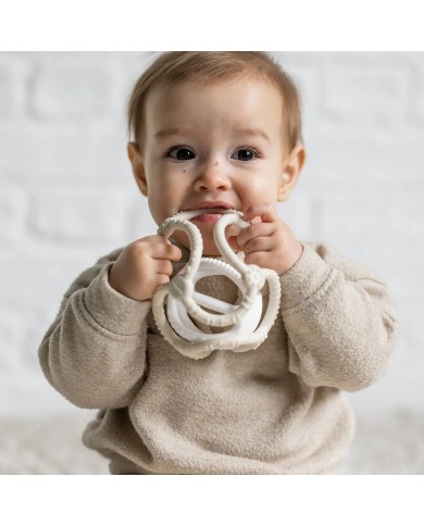 Set de balles silicone - Argile/blanc