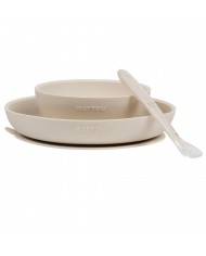 Set repas en silicone 3 pièces - Argile