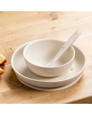 Set repas en silicone 3 pièces - Argile