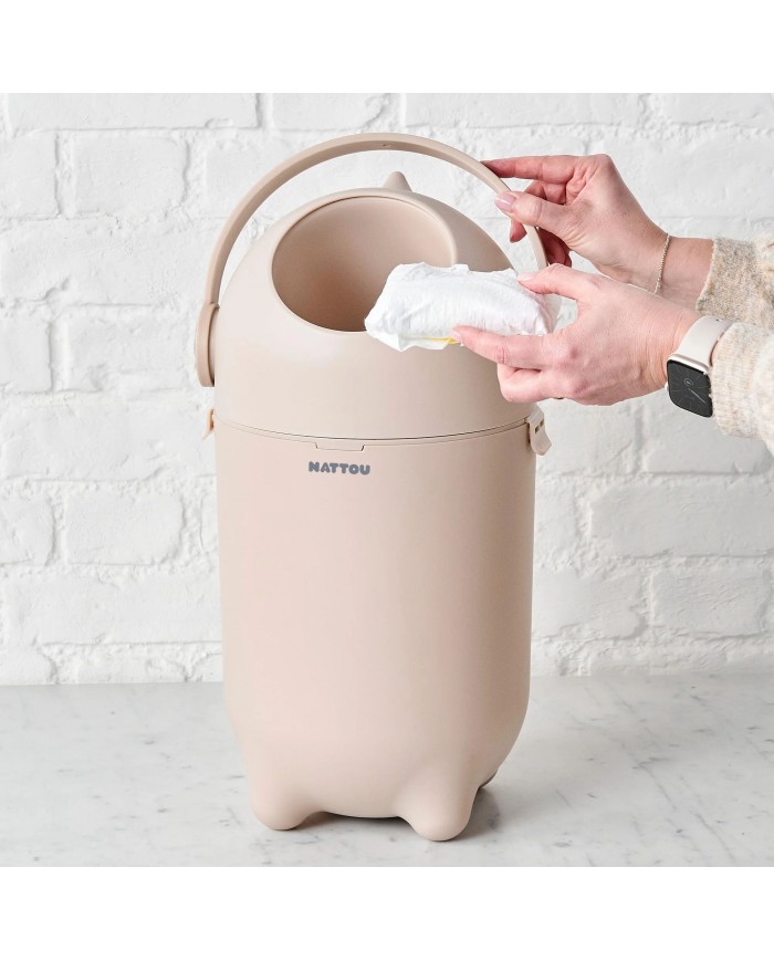 Poubelle à langes Dropy - Beige