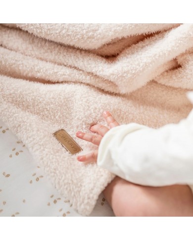 Couverture ultra douce 75x100 cm - Teddy écru