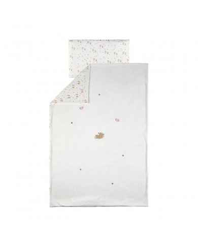 Housse de couette velours 100 x 140 cm et taie d'oreiller - Fanfan
