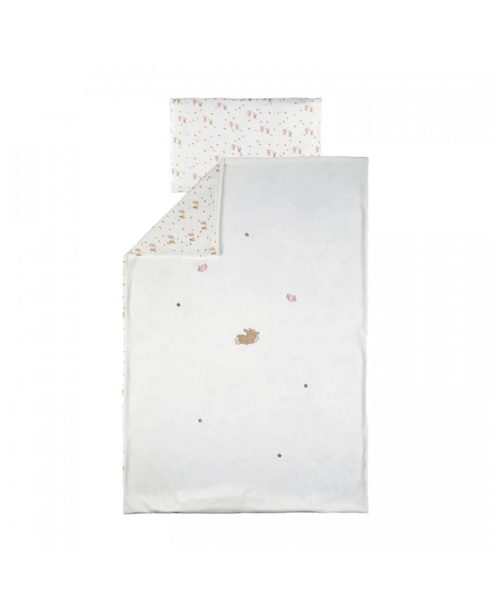 Housse de couette velours 100 x 140 cm et taie d'oreiller - Fanfan