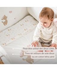 Housse de couette velours 100 x 140 cm et taie d'oreiller - Fanfan