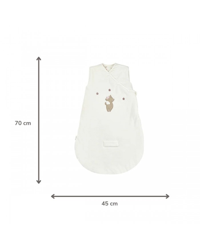 Gigoteuse 70 cm velours blanc - Fanfan - TOG 2.5