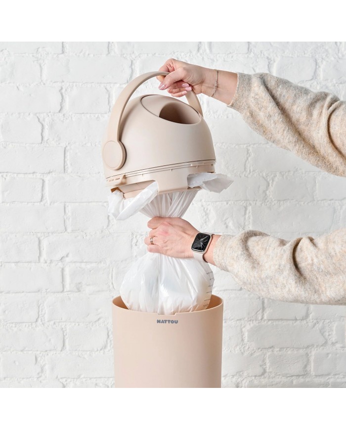 Poubelle à langes Dropy - Taupe