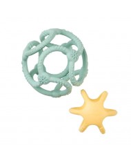 Set de balles silicone - Vert d'eau/jaune