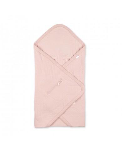 Nid d'ange Biside 0-12 mois paded jersey + jersey Quilt - Blush