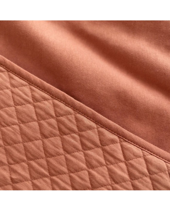 Poncho padded jersey + jersey QUILT 47 brick