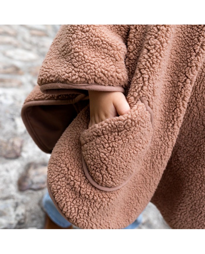 Poncho 9-36 mois Teddy + Pady Jersey - Muffin