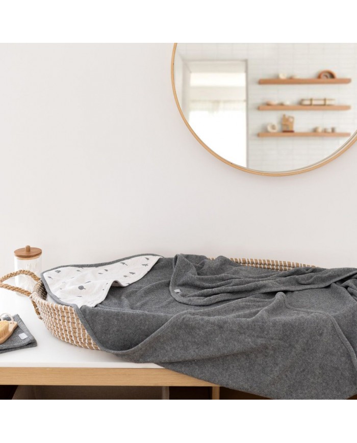 Cape de bain terry 90x90cm - Motif scandinave