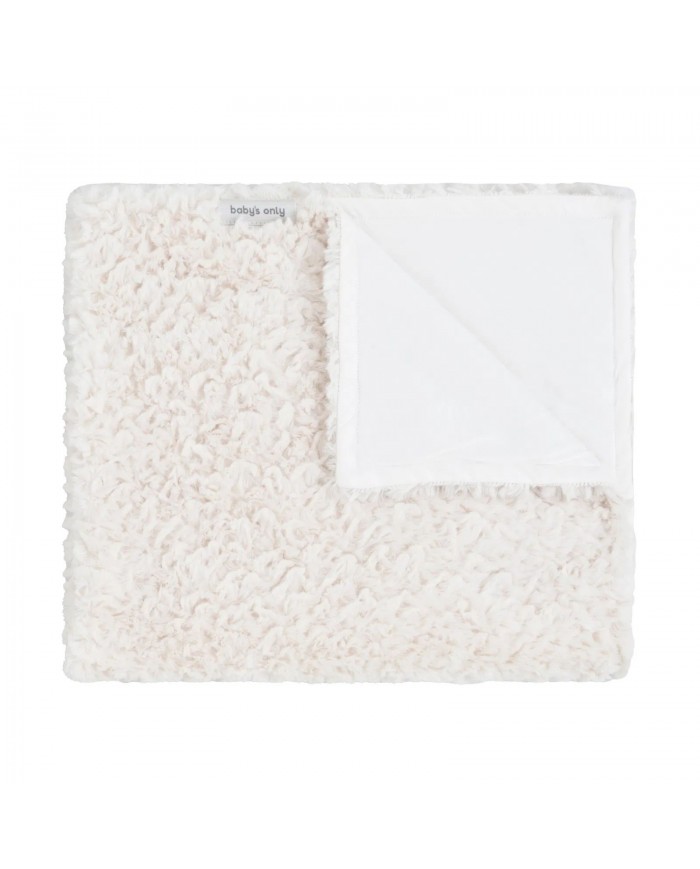 Couverture berceau 70x95cm Snow blanc cassé