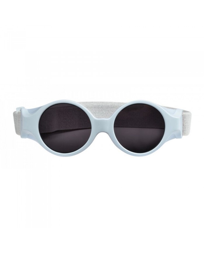 Lunettes bandeau élastiqué réglable 0-9 mois bleu perle effet miroir