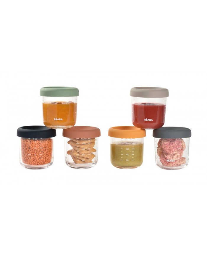 Set de 6 petits pots en verre 250 ml - Coloris mix