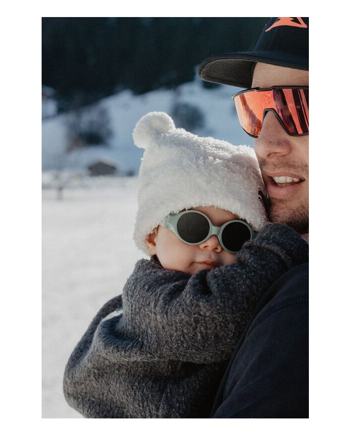 Lunettes bandeau élastiqué réglable 0-9 mois Glee sage green