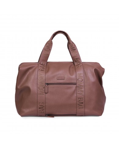 Mommy Bag Signature Cuir Vegan - Dark brown