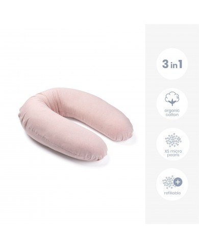 Grand coussin d'allaitement buddy chine pink