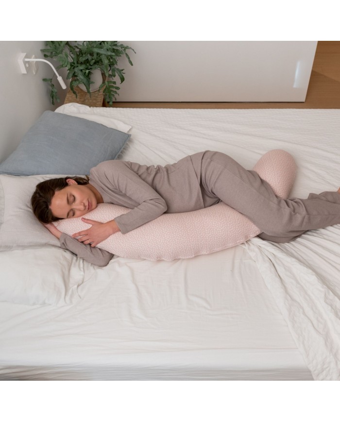Grand coussin d'allaitement buddy chine pink